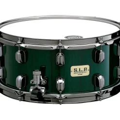 TAMA S.L.P. Bubinga/Maple Snare Drum 14 x 6.5 in. Malachite Green Zebrawood