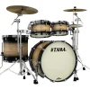 TAMA Starclassic Maple Exotix Pacific Walnut 4-Piece Shell Pack with 22" Bass Drum Natural Pacific Walnut Burst