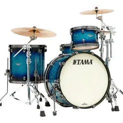 TAMA Starclassic Maple 3-Piece Shell Pack With 22" Bass Drum Molten Electric Blue Burst