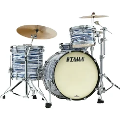 TAMA Starclassic Maple 3-Piece Shell Pack With 22" Bass Drum Blue & White Oyster