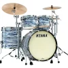 TAMA Starclassic Maple 4-Piece Shell Pack With Chrome Hardware and 22" Bass Drum Blue & White Oyster