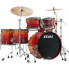 TAMA Starclassic Walnut/Birch 5-Piece Shell Pack With 22" Bass Drum Vermillion Bosse Fonce Fade