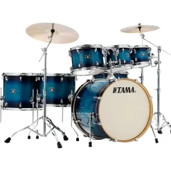 TAMA Superstar Classic CL72SBAB 7-Piece Shell Pack Blue Lacquer Burst