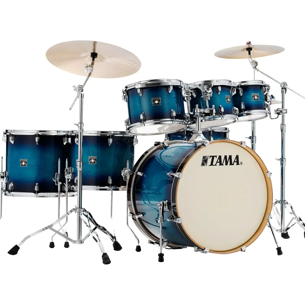 TAMA Superstar Classic CL72SBAB 7-Piece Shell Pack Blue Lacquer Burst