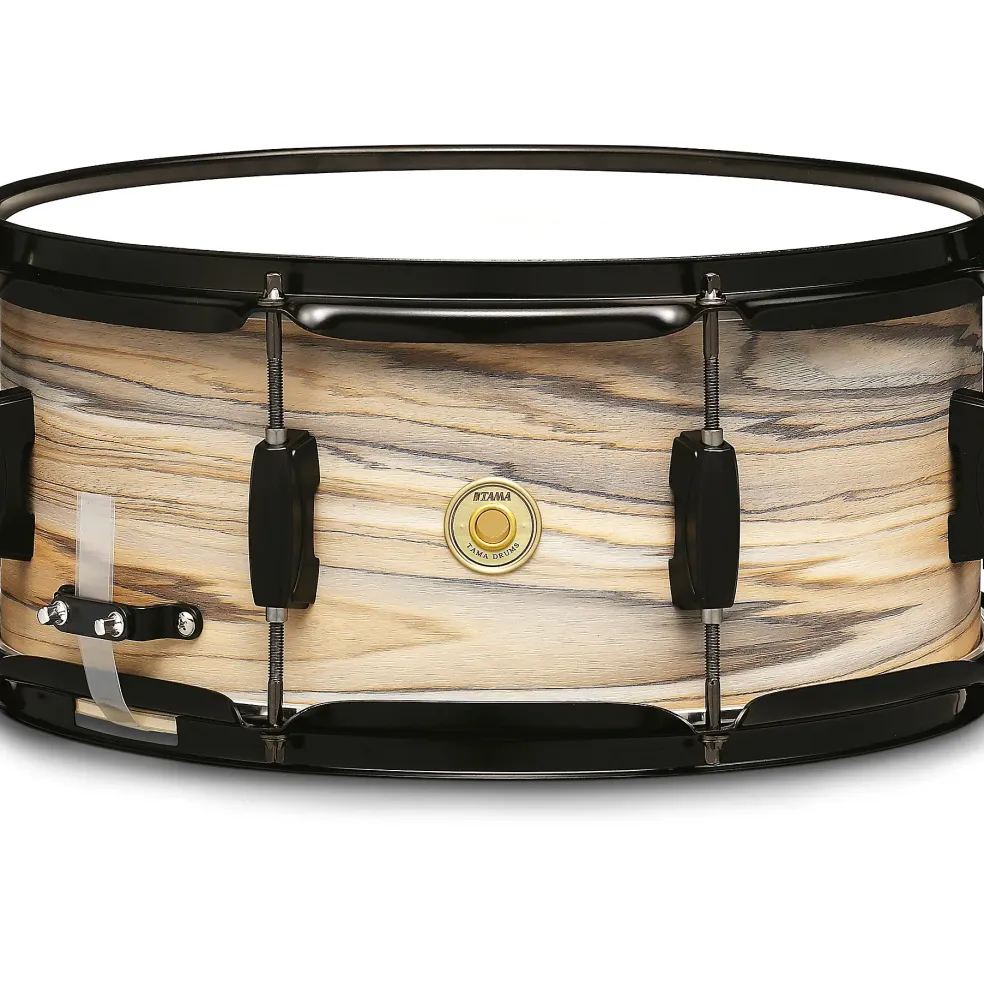 TAMA Woodworks Poplar Snare Drum 14 x 6.5 in. Natural Zebrawood Wrap