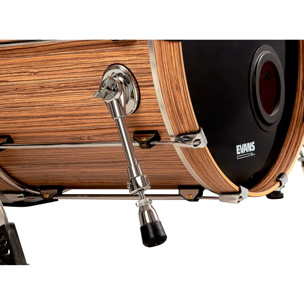 TAMBURO Opera Series 5-Piece Stave-Wood Shell Pack With 22" Bass Drum Zebrano