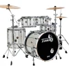 TAMBURO Volume Series 5-Piece Seamless-Acrylic Shell Pack With 22" Bass Drum Clear