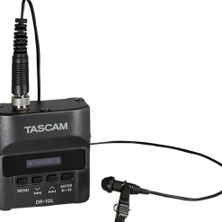TASCAM DR-10L Digital Audio Recorder With Lavalier Microphone