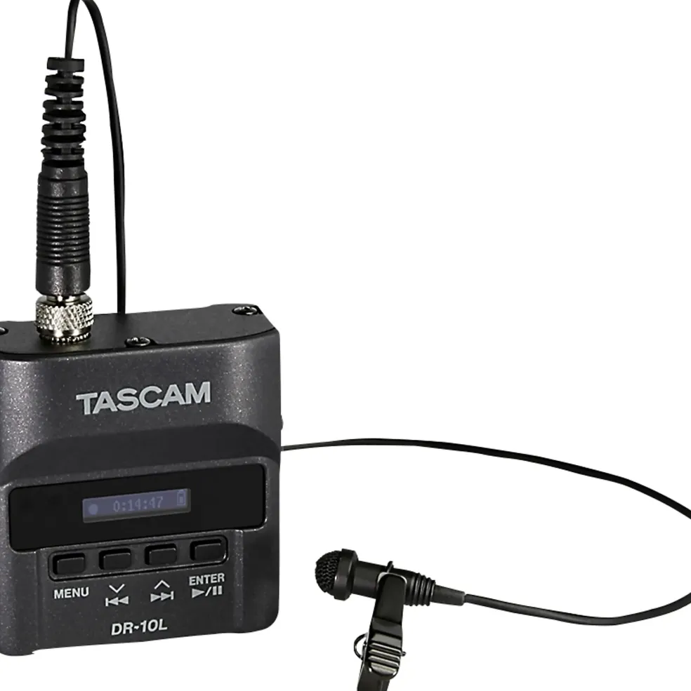 TASCAM DR-10L Digital Audio Recorder With Lavalier Microphone