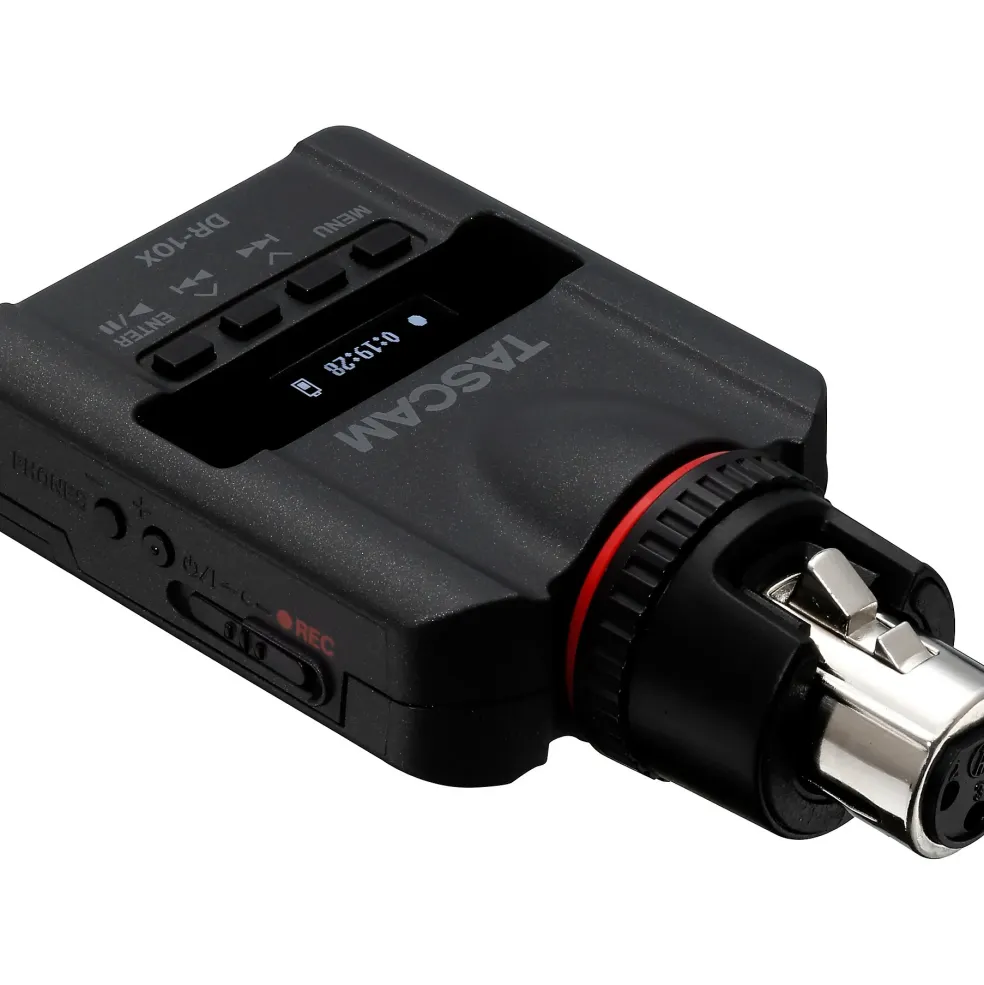 TASCAM DR-10X XLR Plug-on Compact Recorder