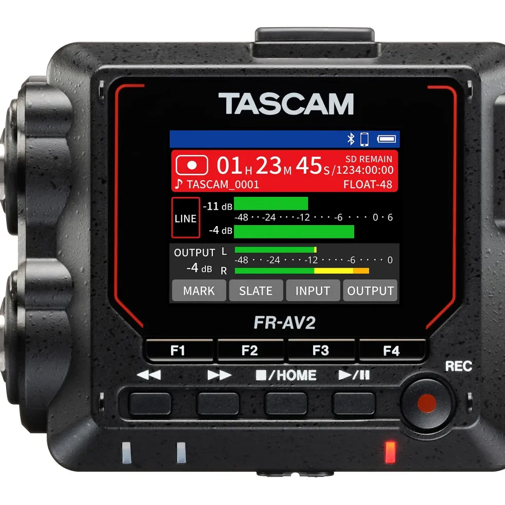 TASCAM FR-AV2 Compact 32-Bit Field Recorder & Timecode Generator