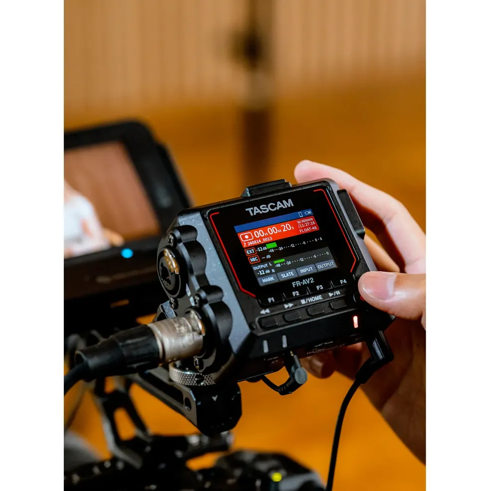 TASCAM FR-AV2 Compact 32-Bit Field Recorder & Timecode Generator