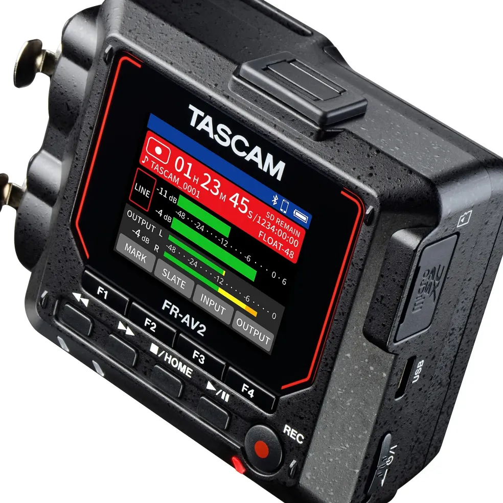 TASCAM FR-AV2 Compact 32-Bit Field Recorder & Timecode Generator