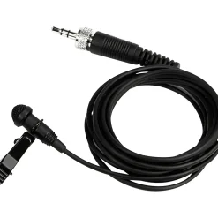 TASCAM TM-10LB Omnidirectional Lavalier Microphone with Screw Lock Connector Black