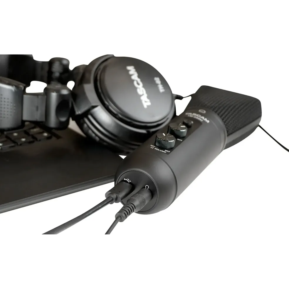 TASCAM TM-250U USB Condenser Microphone for Podcasting, Conferencing, and Computer Recording