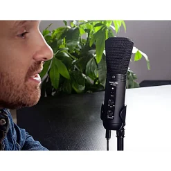 TASCAM TM-250U USB Condenser Microphone for Podcasting, Conferencing, and Computer Recording