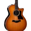 Taylor 2021 714ce Walnut Limited-Edition V-Class Grand Auditorium Acoustic-Electric Guitar Shaded Edge Burst