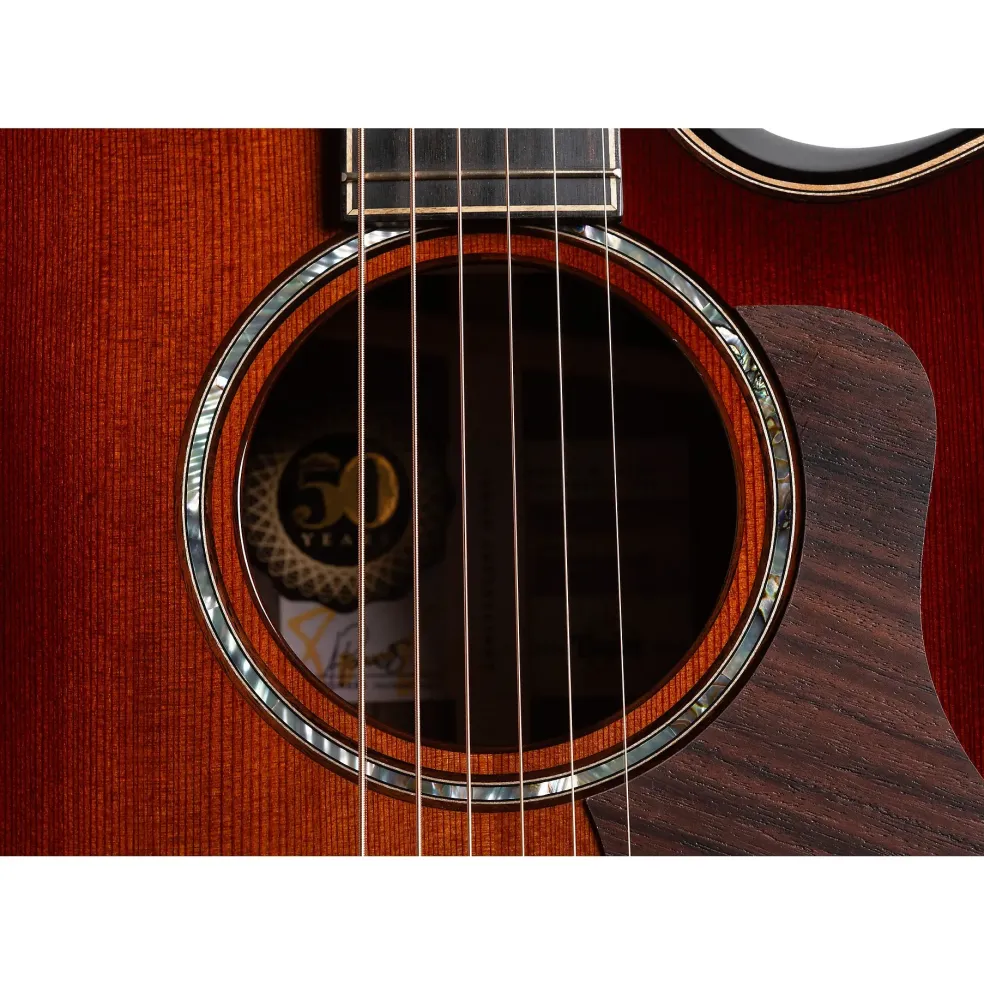 Taylor 814ce Custom 50th Anniversary Builder's Edition Grand Auditorium Acoustic-Electric Guitar Shaded Edge Burst