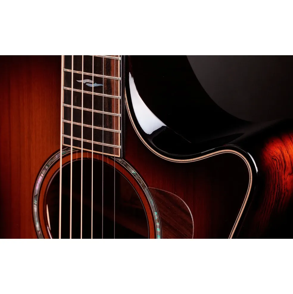 Taylor 814ce Sinker Redwood Builder's Edition Grand Auditorium Acoustic-Electric Guitar Shaded Edge Burst