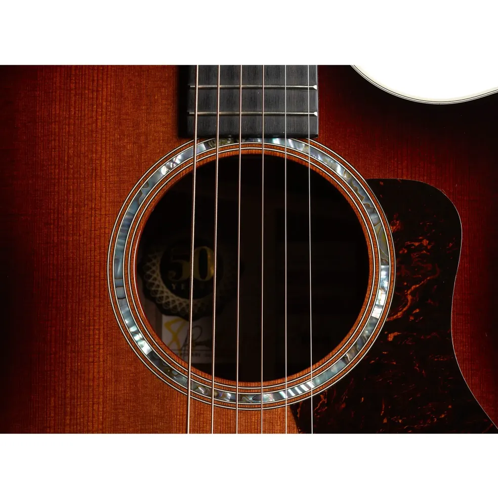 Taylor 414ce 50th Anniversary Special-Edition Sinker Redwood Grand Auditorium Acoustic-Electric Guitar Shaded Edge Burst