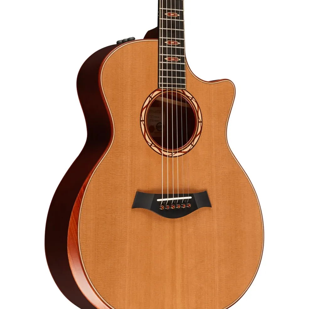Taylor Custom Red Western Cedar-Red Ironbark Grand Auditorium Acoustic-Electric Guitar Red Mahogany