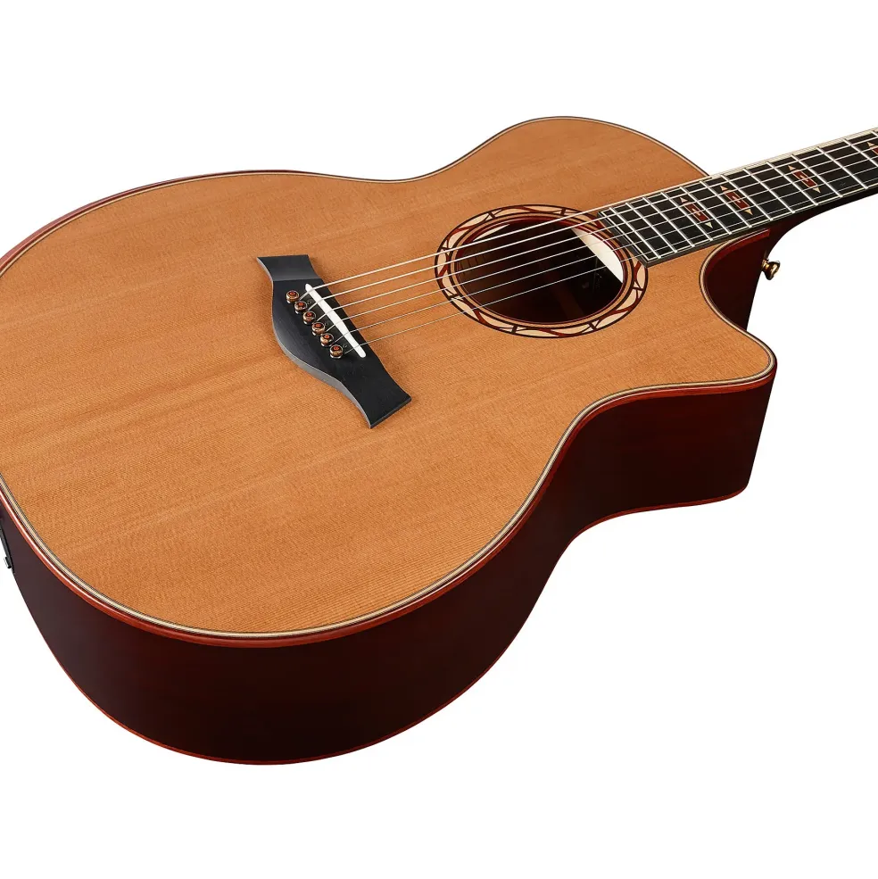 Taylor Custom Red Western Cedar-Red Ironbark Grand Auditorium Acoustic-Electric Guitar Red Mahogany