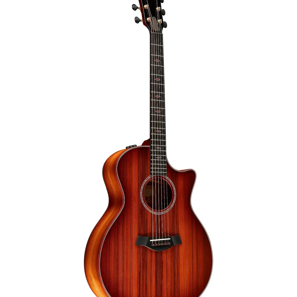 Taylor Custom Redwood-Honduran Rosewood Grand Auditorium Acoustic-Electric Guitar Light Shaded Edge Burst