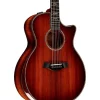 Taylor Custom Redwood-Master Grade Koa Grand Auditorium Acoustic-Electric Guitar Shaded Edge Burst