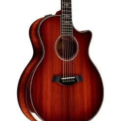 Taylor Custom Redwood-Master Grade Koa Grand Auditorium Acoustic-Electric Guitar Shaded Edge Burst