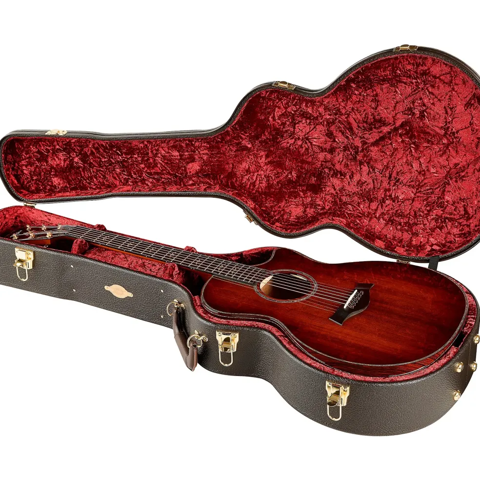Taylor Custom Redwood-Master Grade Koa Grand Auditorium Acoustic-Electric Guitar Shaded Edge Burst