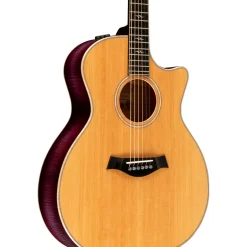 Taylor Custom Sitka Spruce-Flamed Maple Grand Auditorium Acoustic-Electric Guitar Lilac Wine