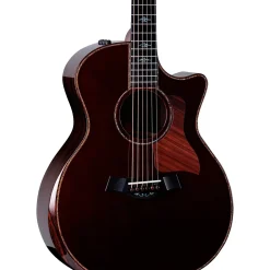 Taylor Custom Western Red Cedar-East Indian Rosewood Grand Auditorium Acoustic-Electric Guitar Brown Sugar Mocha
