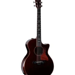 Taylor Custom Western Red Cedar-East Indian Rosewood Grand Auditorium Acoustic-Electric Guitar Brown Sugar Mocha
