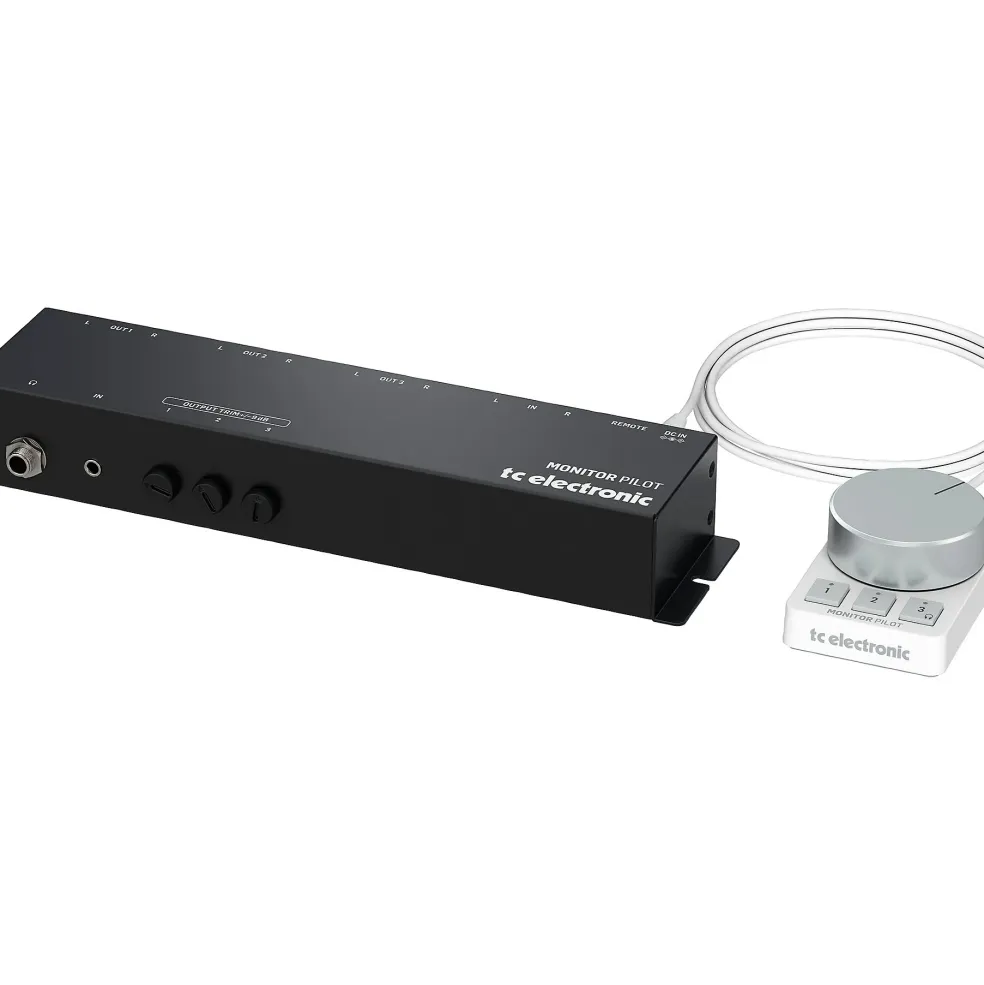 TC Electronic Monitor Pilot Multi-Monitor Switching Control Station with Elegant Desktop Controller and Calibrated Listening