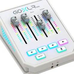 TC Helicon GoXLR Mini USB Streaming Mixer with USB/Audio Interface - White