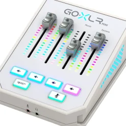 TC Helicon GoXLR Mini USB Streaming Mixer with USB/Audio Interface - White