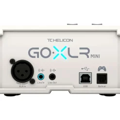 TC Helicon GoXLR Mini USB Streaming Mixer with USB/Audio Interface - White
