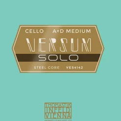 Thomastik Versum Solo A and D Cello String Combo Pack 4/4 Size, Medium
