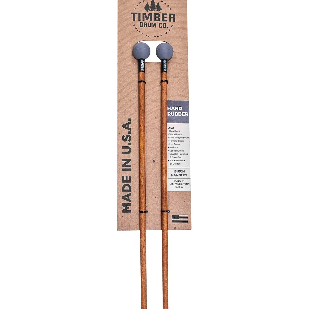 Timber Drum Company Timber Rubber Mallets With Birch Handles Hard