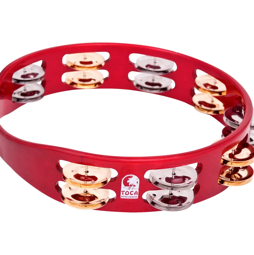 Toca Colorsound Tambourine 10 in. Red
