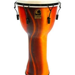 Toca Freestlyle Mechanically Tuned Djembe With Extended Rim 10 in. Fiesta