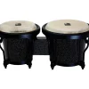 Toca Player's Series Black Sparkle Wood Bongos 6 and 7 in. Black Sparkle
