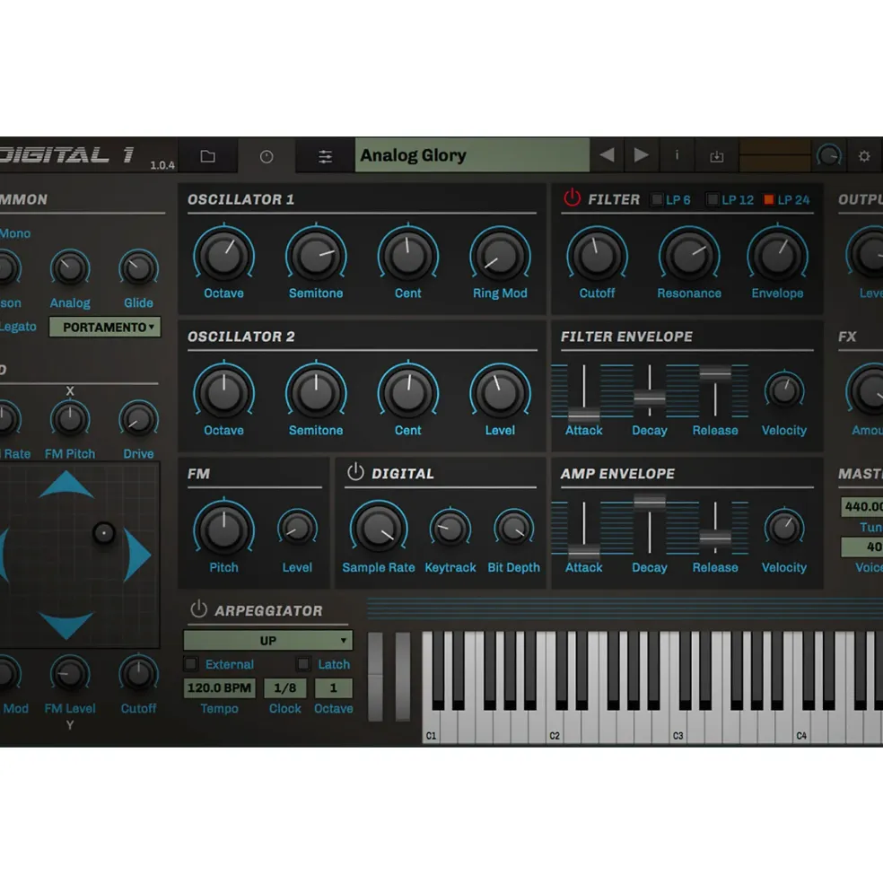 Tracktion RetroMod Digital 1 Virtual Instrument
