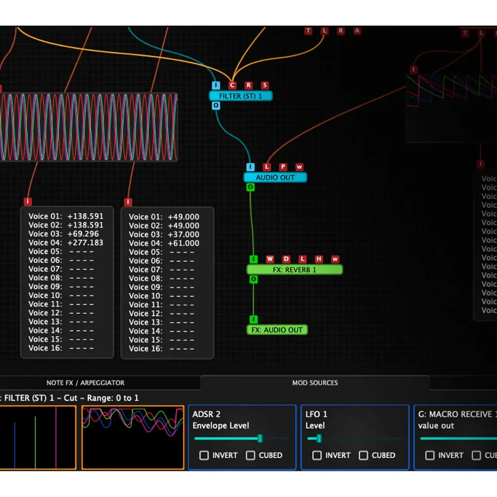 Tracktion Wavesequencer Hyperion Modular Synth Plug-In