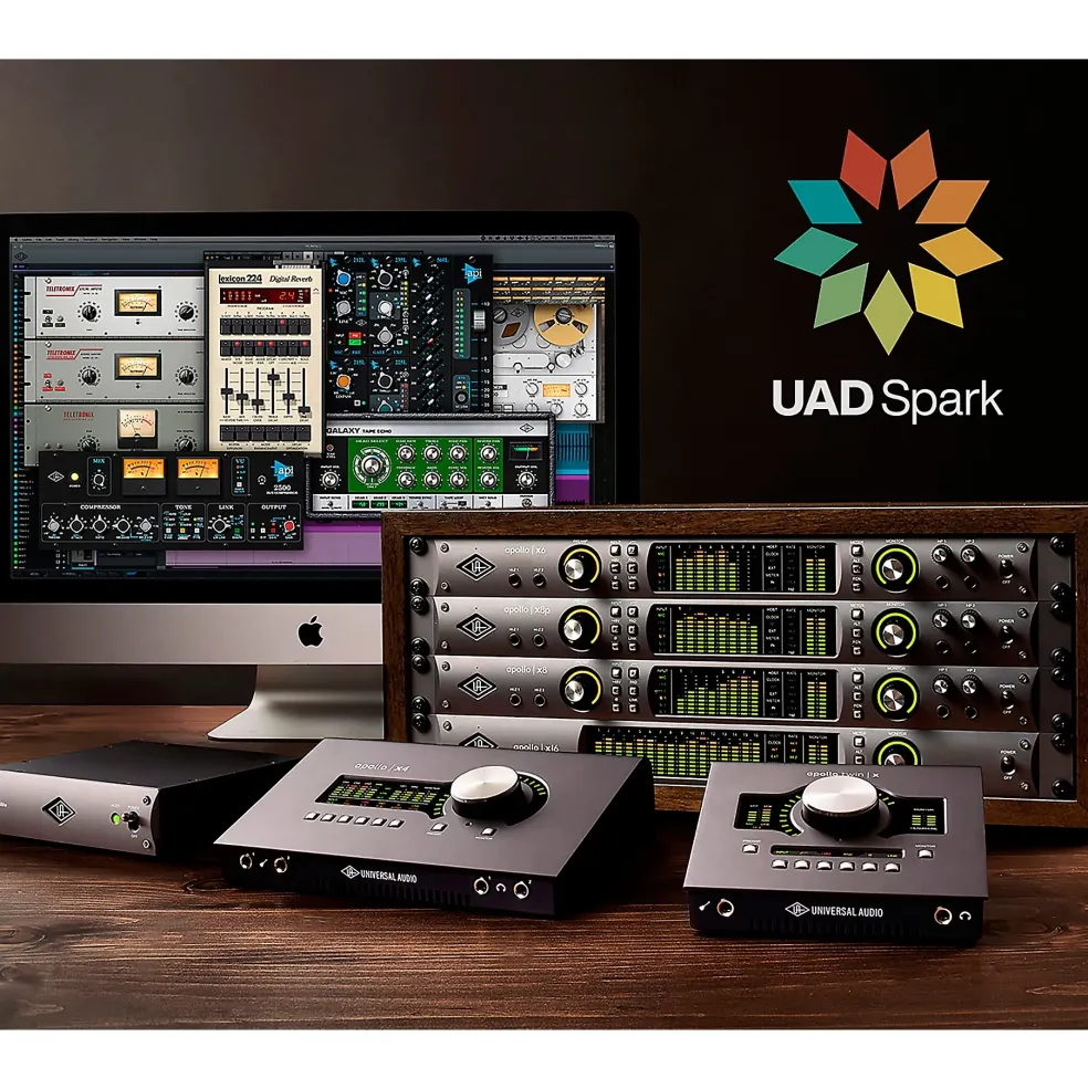 Universal Audio Apollo Solo Heritage Edition Interface With Shure SM7B, SRH 440 and Mic Cable