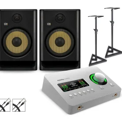 Universal Audio Apollo Solo USB with KRK ROKIT G5 Studio Monitor Pair (Stands & Cables Included) ROKIT 8