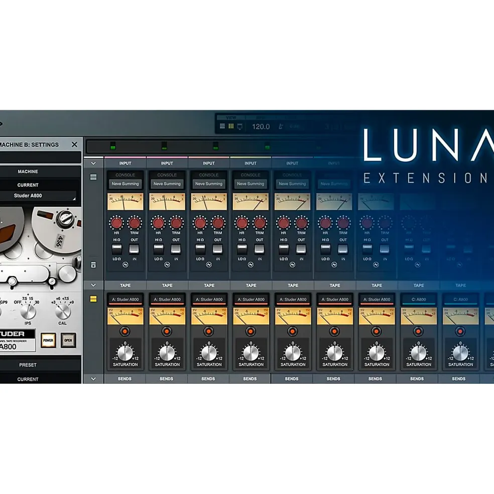Universal Audio Studer A800 Multichannel Tape Recorder - UADx, UAD-2 Plug-ins and LUNA Extension (Mac/Windows)
