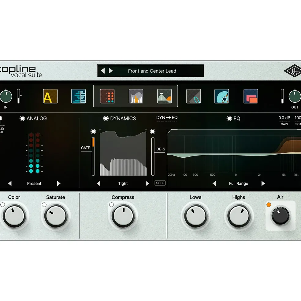Universal Audio Topline Vocal Suite Plug-in Software