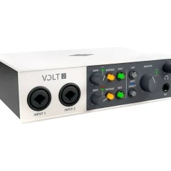 Universal Audio Volt 2 With Harbinger Studio Monitor Pair, Stands & Cables SM505