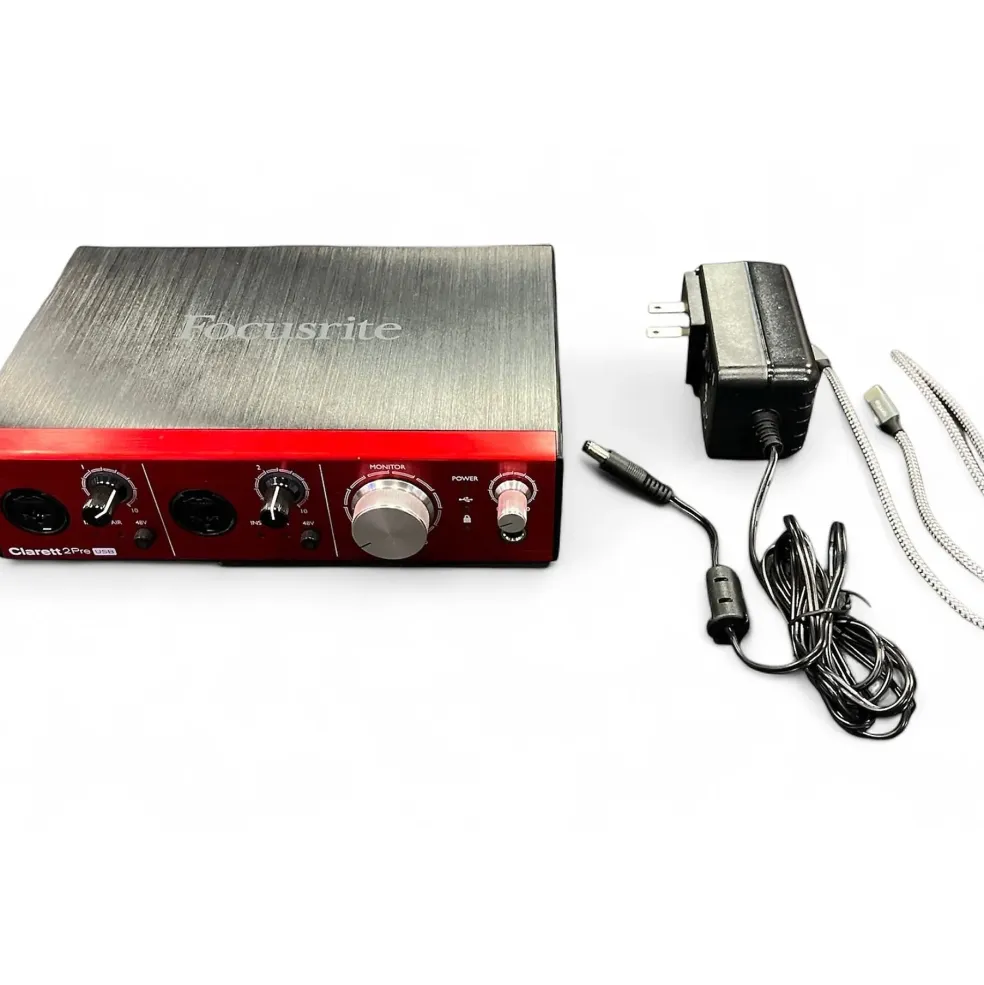 Used 2020 Focusrite Clarett 2Pre Audio Interface